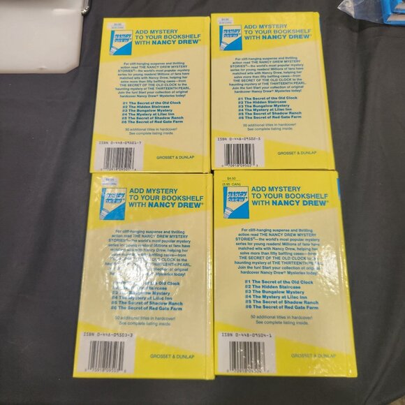 Nancy Drew Mystery Stories Set Of 4 Books By Carolyn Keene Hardcover - Picture 4 of 6